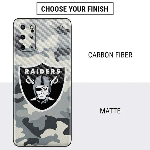 NFL Las Vegas Raiders Camo Galaxy S20 Plus Skin